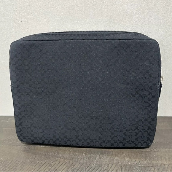 Coach Laptop Sleeve Black All Over Logo Print - 11x14 inch - Picture 8 of 11